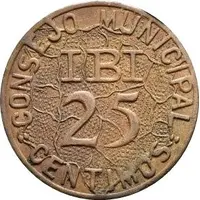 25 Centimos Ibi, with map