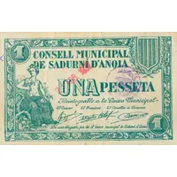 1 Peseta Sadurní d'Anoia