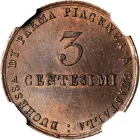 3 Centesimi - Maria Luigia