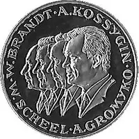 Token - W. Brandt, A. Kossygin, W.Scheel, A. Gromyko