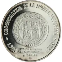 Medal - Carlos I 4 Reales Replica Mexico Numismatic Society Default Category Medals Americas Mexico Mexico