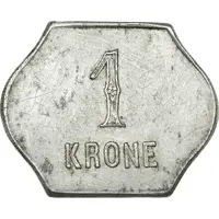 1 Krone Beer token, Grytviken, South Georgia