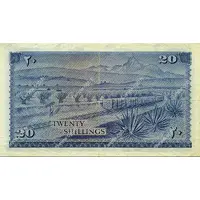 20 Shillings With Arabic numerals and text