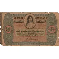 2 Doblones 20 Pesos - Banco Maua