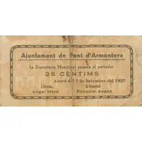 25 Céntimos Pont d'Armentera