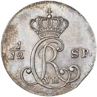 5 Schilling Courant / 1⁄12 Speciesthaler - Christian VII