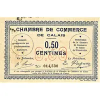 50 Centimes - Chambre de Commerce de Calais 62