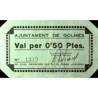 0.50 Pesetas Golmés