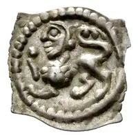 Pfennig 'Vierzipfliger Löwenpfennig'