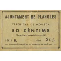 50 Céntimos Planoles
