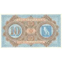 10 Krónur Íslands Banki, privat bank issue