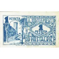 1 Peseta Hostalric