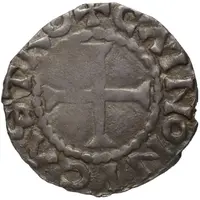 Denier - Lothair II Chinon mint, bust