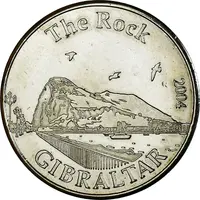 Collectors Coin The Rock, Gibraltar, Barbary Macaque