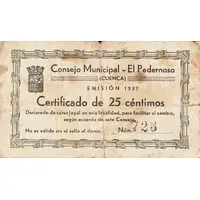 25 Céntimos El Pedernoso