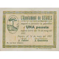 1 Peseta Begues