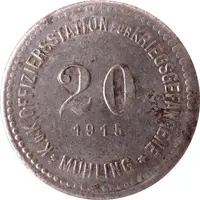 20 Heller - Mühling KandK Offiziersstation