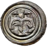 Denier Bracteate - Henry, with William of Lüneburg