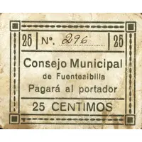 25 Céntimos Fuentealbilla