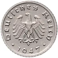 5 Reichspfennig Allied Occupation - Pattern