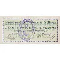 25 Céntimos Vilanova de la Barca