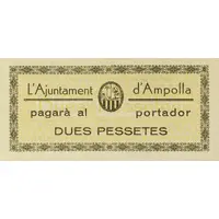 2 Pesetas Ampolla