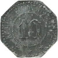 10 Pfennigs - Dresden Deutsche Wäschereiwerke
