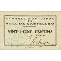 25 Céntimos Vall de Castellbó