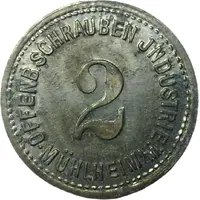 2 Pfennigs - Mühlheim am Main Offenbacher Schrauben Industrie