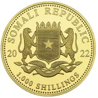 1000 Shilling Elephant, Gold