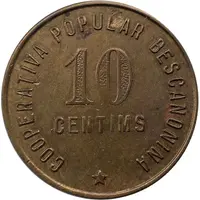 10 Centimos - Cooperativa Popular Bescanonina