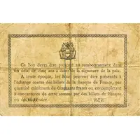 1 Franc - Chambre de Commerce de Béthune 62