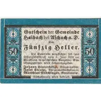 50 Heller Haibach bei Aschach