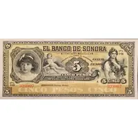 5 Pesos El Banco de Sonora