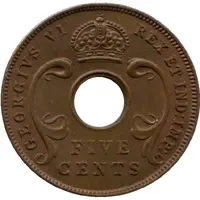 5 Cents - George VI