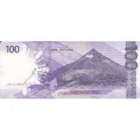 100 Piso Dark purple, With horizontal bars
