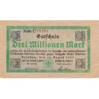 3 000 000 Mark Reichsbahndirektion