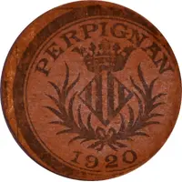 5 Centimes - Chambre Syndicale des Commerçants - Perpignan [66]