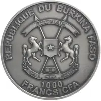 1000 Francs CFA Glyptodon