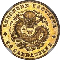 10 Fen - Guangxu Pattern, brass