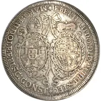 1 Thaler - Eberhard Louis and bishop Marquart Rudolph