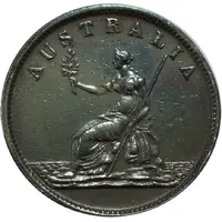 1/2 Penny - W.J. Taylor Melbourne, Victoria