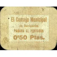 0.50 Pesetas Benigánim