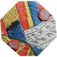 7 Gulden `Gouden Rijder` pattern, cardboard, obverse