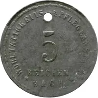 5 Pfennig - Reichenbach Wohltätigkeits and Pflegeanstalt