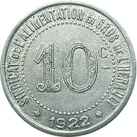 10 Centimes - Syndicat de l'Alimentation en Gros - Hérault [34]