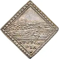 1/2 Ducat Klippe, Silver pattern strike, New year