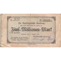 5 000 000 Mark Bezirkssparkasse