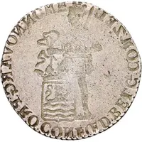 1 Silver Ducat Brockage error