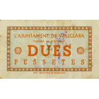 2 Pesetas Vallclara